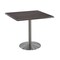 Holland Bar Stool Co 36" Tall OD214 Stainless Steel Table Base 22" Diameter 36"x36" Square Charcoal Top OD214-2236SSOD36SQChar - alternate 1